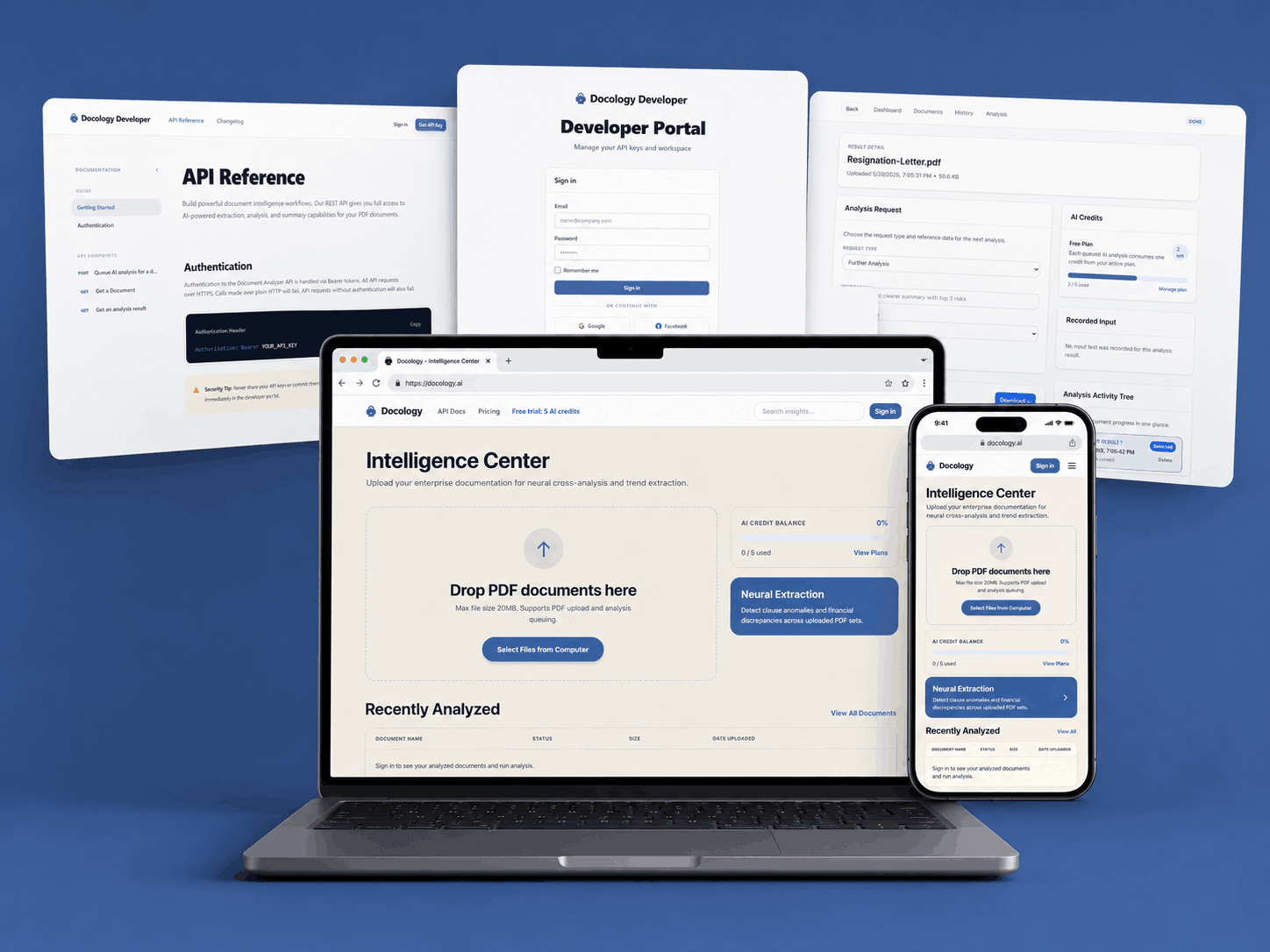 Ai Document Analyzer SaaS project preview