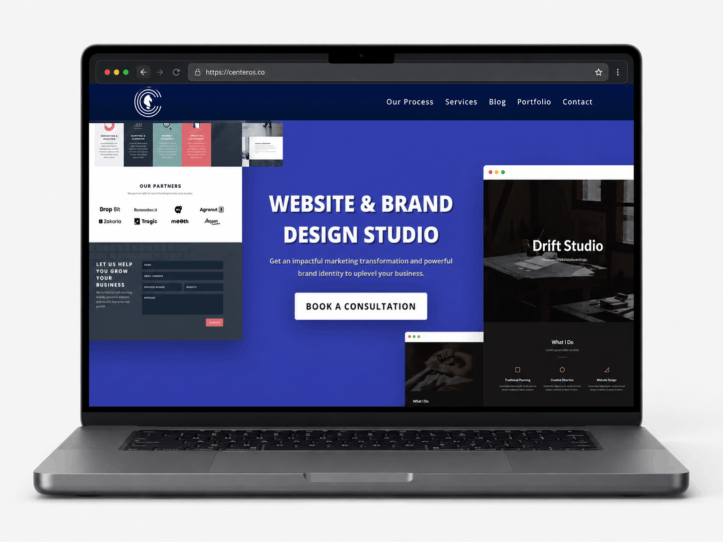 CenterOS — Creative Studio Website project preview