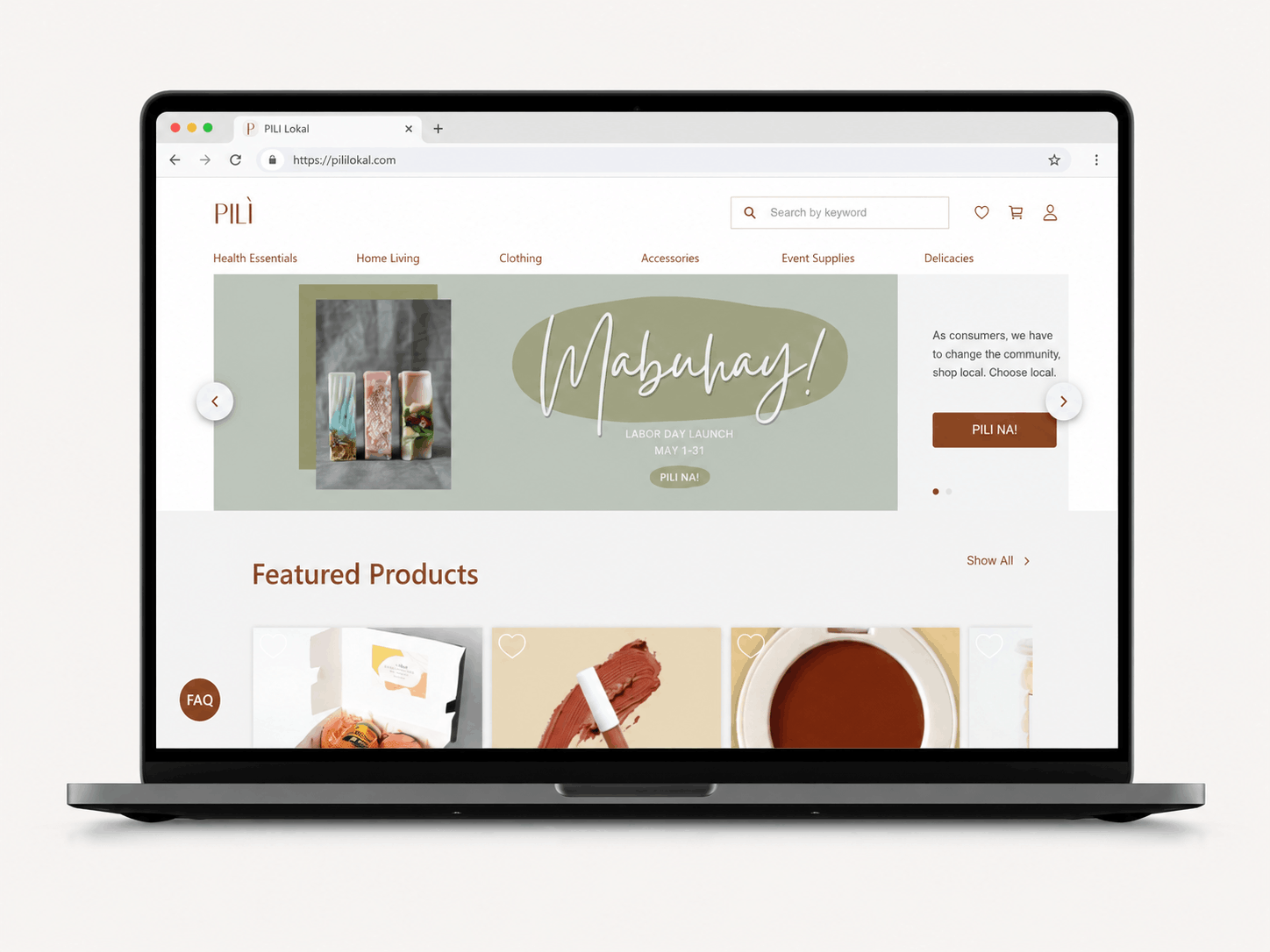 PILI Lokal — Filipino Artisan Marketplace project preview